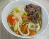ヒガシマルで☆すき焼き風うどん☆作り方3写真