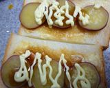 さつま芋とチーズと胡桃のトースト作り方3写真