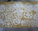 れんこんのはさみ焼き（甘酢だれ）作り方4写真