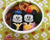 キャラ弁☆ミッキー&ミニーのひな祭り作り方11写真