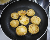 れんこんのはさみ焼き（甘酢だれ）作り方7写真