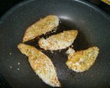 鶏ささみの香草パン粉焼き作り方4写真
