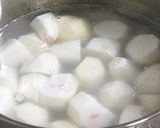 ✿ホタテと里芋と人参のバター醤油炒め作り方1写真