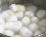 ✿ホタテと里芋と人参のバター醤油炒め作り方1写真