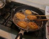 菜花とヒジキ入りのメンチカツ♪練味噌添え作り方4写真
