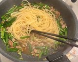 ニラのミートソースパスタ作り方5写真