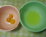 メレンゲでふわふわ玉子焼き作り方1写真