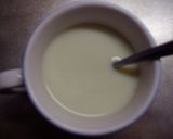 ヘルシー！ノンシュガー緑茶ミルクティー作り方1写真