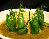 カタローニャとモッツァレラと卵の蒸し焼き作り方8写真