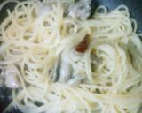牡蠣とパスタがからみやすい!の、パスタ。作り方5写真