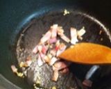ベーコンのチーズクリームパスタ作り方2写真