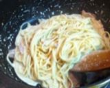 ベーコンのチーズクリームパスタ作り方8写真