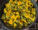 タンポポの花で作る蜂蜜みたいなシロップ作り方3写真