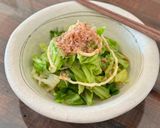 【楽めし】キャベツのポンマヨおかか乗せ作り方4写真