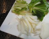 米粉★チンゲン菜ベーコンのクリームパスタ作り方3写真