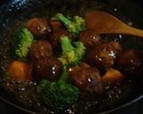 ✿肉団子とブロッコリーの甘酢あん✿作り方5写真