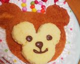 スポンジ３枚切りで！ダッフィーケーキ♪作り方6写真