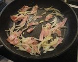 米粉★チンゲン菜ベーコンのクリームパスタ作り方5写真