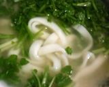 超簡単・まるまるセリ１把入りのセリうどん作り方2写真