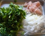 大根と梅干しで和風パスタ~♪作り方1写真