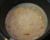 切干大根と豆腐の食べるスープ～牛乳仕立て作り方4写真