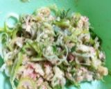 超簡単...5分..ねぎとひき肉かき揚げ作り方3写真