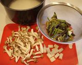 お餅１つで山菜おこわ作り方1写真