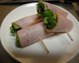 お弁当に♪ﾊﾑかいわれ巻き♪作り方4写真
