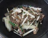 台湾の絶品料理★長芋と牛肉の中華炒め作り方6写真