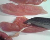 鶏ささみの白ごまフライ☆特製チーズソース作り方1写真
