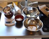 しっとり抹茶小豆シフォンケーキ作り方2写真