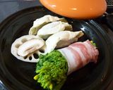 ｡*｡タジンで菜の花の豚肉巻き｡*｡作り方2写真