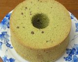 ♡抹茶ミルク小豆シフォン♡作り方7写真