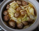 ☆。じゅわっ 白菜と肉団子の鍋。☆作り方7写真