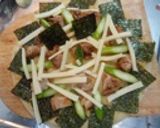 鶏肉とアスパラの味噌ピザ作り方3写真