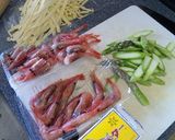 パスタ:甘えびとアスパラ和え作り方1写真