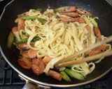 パスタ:甘えびとアスパラ和え作り方4写真