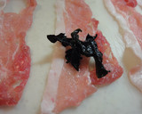 ワカメの豚巻き蒸し作り方1写真