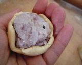 スチーマーでふっくら　赤飯饅頭風作り方5写真