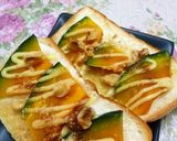 かぼちゃとチーズと胡桃のトースト作り方7写真