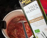冷凍茹でキャベツの缶短トマトスープ作り方2写真
