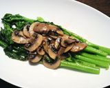 菜の花とマッシュルームのペペロンチーノ作り方4写真