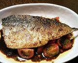 鯖のソテーふきのとう＆バルサミコのソース作り方8写真