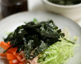 千切り野菜とツナのもみ海苔サラダ作り方3写真