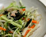 千切り野菜とツナのもみ海苔サラダ作り方4写真