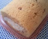 春の香り☆桜餅なロールケーキ♪作り方13写真