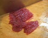 山芋、水菜、梅干しの和風サラダ作り方1写真