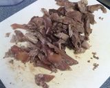 牛すじ牛丼 feat温泉玉子作り方1写真