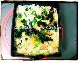 干し海老とほうれん草の卵焼き作り方2写真