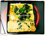 干し海老とほうれん草の卵焼き作り方4写真